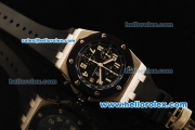 Audemars Piguet Royal Oak Offshore Chronograph Swiss Valjoux 7750 Automatic Movement Steel Case with Black Dial and Black Rubber Strap-Run 9@Sec