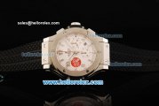 Hublot Big Bang Chronograph Swiss Valjoux 7750 Automatic Movement Steel Case with White Dial and Black Rubber Strap