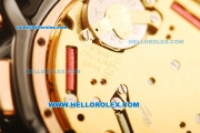 Chopard Happy Sport Chronograph Original Quartz Movement Ceramic Case with Rose Gold Bezel and Black Rubber Strap