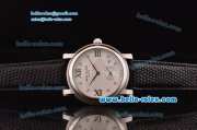 Patek Philippe Calatrava Swiss ETA 2836 Automatic Steel Case with White Dial and Diamond/Roman Numeral Markers