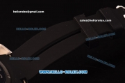 Gaga Milano Chrono 48 Miyota OS20 Quartz PVD Bezel with Black Dial and White Numeral Markers
