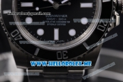 Rolex Submariner Clone Rolex 3135 Automatic Stainless Steel/Bracelet with Black Dial and Dot Markers