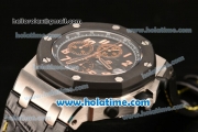 Audemars Piguet Royal Oak Offshore 57th Street Chrono Swiss Valjoux 7750 Automatic Titanium Case with PVD Bezel - Run 12@Sec 1:1 Original (NOOB)