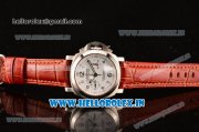 Panerai Luminor Chrono PAM310 Swiss Valjoux 7750-SHG Automatic Steel Case with Brown Leather Strap and White Dial Panerai Luminor Chrono PAM310 Swiss Valjoux 7750-SHG Automatic Steel Case with Brown Leather Strap and White Dial