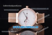 Greyhours Essential Miyota Quartz Rose Gold Case/Bracelet with White Dial and Stick Markers