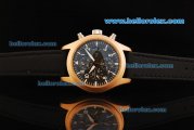 IWC Pilot's Watch TOP GUN Automatic Movement Rose Gold Case with White Markers and Black Strap