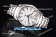 Omega Aqua Terra 150 M Co-Axial Clone 8500 Automatic Stainless Steel Case/Bracelet White Dial and Stick Markers (EF)