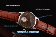 IWC Portuguese Swiss ETA 2836 Automatic Steel Case with Brown Dial and Brown Leather Strap