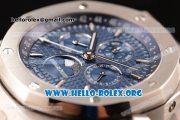 Audemars Piguet Royal Oak Perpetual Calendar Asia Automatic Steel Case with Blue Dial and Steel Bracelet