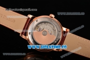 Vacheron Constantin Patrimony Miyota 9015 Automatic Rose Gold Case with White Dial and Black Roman Numeral Markers