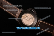 Panerai PAM 551 Radiomir 1940 8 Days Asai ST Automatic PVD Case with Black Dial and Coffee Leather Strap