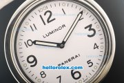 Panerai Luminor Swiss Quartz Movement Steel Case with White Dial with Black Markers-35cm Wall Clock Panerai Luminor Swiss Quartz Movement Steel Case with White Dial with Black Markers-35cm Wall Clock