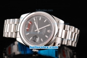 Rolex Datejust II Oyster Perpetual Automatic Movement Black Dial with White Stick Marker and SS Strap