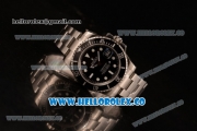 Rolex Submariner Swiss ETA 2836 Automatic Steel Case with Black Dial and Steel Bracelet Steel Bezel