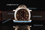 Panerai Marina Militare Pam 036 Asia 6497 Manual Winding Steel Case with Brown Dial and Dark Brown Leather Strap