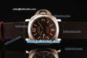 Panerai Marina Militare Pam 036 Asia 6497 Manual Winding Steel Case with Brown Dial and Dark Brown Leather Strap Panerai Marina Militare Pam 036 Asia 6497 Manual Winding Steel Case with Brown Dial and Dark Brown Leather Strap