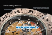 Richard Mille RM 025 Asia Automatic Steel Case with Skeleton Dial and Black Rubber Strap