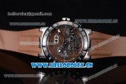 Ulysse Nardin Executive Dual Time & Big Date Asia ST25 Automatic Steel Case Brown Dial White Markers and Brown Rubber Strap Ulysse Nardin Executive Dual Time & Big Date Asia ST25 Automatic Steel Case Brown Dial White Markers and Brown Rubber Strap