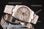 Rolex Day-Date Automatic Full Silver with Grey Dial