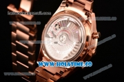 Omega Speedmaster'57 Chrono Clone Omega 9300 Automatic Rose Gold Case/Bracelet with Black Dial and Stick Markers (EF)