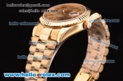 Rolex Day-Date Asia 2813 Automatic Gold Case/Strap with Gold Stick Markers