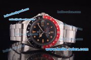 Rolex GMT Master Vintage Swiss ETA 2836 Automatic Full Steel and Black/Red Bezel with Black Dial- Yellow Punctate Markers