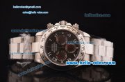 Rolex Daytona ETA Original 7750 Automatic Steel Case/Strap with Grey Dial and Arabic Numeral Markers