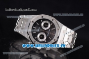 Audemars Piguet Royal Oak 41MM Seiko VK64 Quartz Stainless Steel Case/Bracelet with Black Dial and Stick Markers