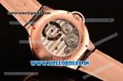 Cartier Ballon Bleu Tourbillon Seagull ST80 Tourbillon Manual Winding Rose Gold Case with Black Dial and Diamonds Bezel