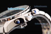 Breitling for Bentley Motors Tourbillon Automatic Movement Full Steel with Blue Dial and Stick Markers