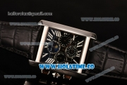 Cartier Tank MC Asia Automatic Steel Case with Black Dial and Roman Numeral Markers - Moonphase