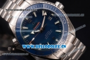 Omega Seamaster Planet Ocean Clone 8500 Automatic Titanium Case/Bracelet with Blue Dial and Stick/Arabic Numeral Markers (BP)