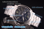 Panerai Luminor GMT PAM 244 Swiss Valjoux 7750 Automatic Full Steel with Black Dial-1:1 Original