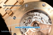 Audemars Piguet Royal Oak Swiss ETA 2824 Automatic Full Yellow Gold with Gold Sitck Markers and White Dial - 1:1 Original