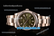 Rolex Air King Asia 2813 Automatic Full Steel with Green Dial and Stick Markers