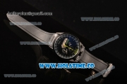 Tag Heuer Mikrogirder 2000 Chrono Miyota Quartz PVD Case with Black Dial and Rubber Strap - Green Second Hand