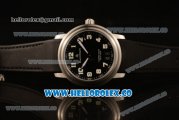 BlancPain Hundred Hours Japanese Miyota 9015 Automatic Steel Case with Black Dial and Black Rubber Strap - (AAAF)