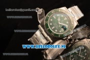 Rolex Submariner 2836 Auto 904Steel Case with Green Dial and Steel Bracelet - 1:1 Original (JF)