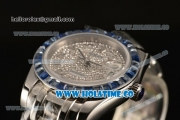 Rolex Datejust Pearlmaster 39MM Asia 2813 Automatic Steel Case/Bracelet with Diamonds Dial and Sapphires Bezel