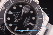 Rolex Submariner Super Clone Rolex Super 3135 Full Steel with Black Ceramic Bezel and Black Dial