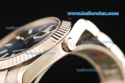 Rolex Datejust II Swiss ETA 2836 Automatic Movement Full Steel with Blue Dial and White Stick Markers