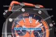 Audemars Piguet Royal Oak Offshore Diver Chrono Miyota OS20 Quartz PVD Case with Orange Dial Stick Markers and Orange Rubber Strap (EF)