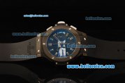 Hublot Big Bang Chronograph Swiss Valjoux 7750 Automatic Movement PVD Case and Bezel with Black Dial