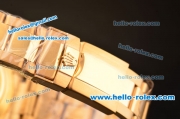 Rolex Daytona Swiss Valjoux 7750-SHG Automatic Gold Case/Strap with Black Dial and Diamond Markers