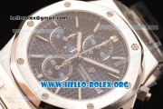 Audemars Piguet Royal Oak Chronograph Miyota OS10 Quartz Steel Case with Blue Dial and Steel Bracelet