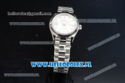 Rolex Datejust Swiss ETA 2671 Automatic Steel Case with Silver Dial Diamonds Markers and Steel Bracelet (BP)