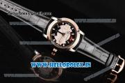 BlancPain L-Evolution Automatic 8 Days Miyota 9015 Automatic Steel Case with Black/White Dial and Rose Gold Bezel (G5)