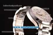 Longines Conquest Classic Chrono Miyota OS20 Quartz Full Steel with White Dial and Stick Markers