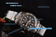 Rolex Pro-Hunter Sea-Dweller Asia 2813 Automatic PVD Case with PVD Strap Black Dial White Markers