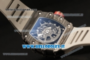 Richard Mille RM35-02 Carbon Fiber With Miyota 9015 Movement 1:1 Clone Grey Rubber